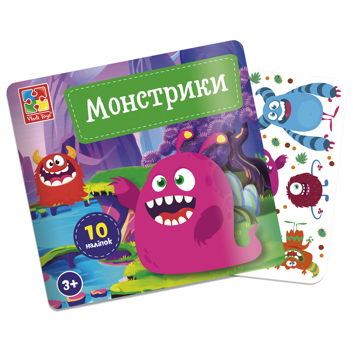Набір для творчості Vladi Toys з наліпками. "Монстрики" VT4206-52