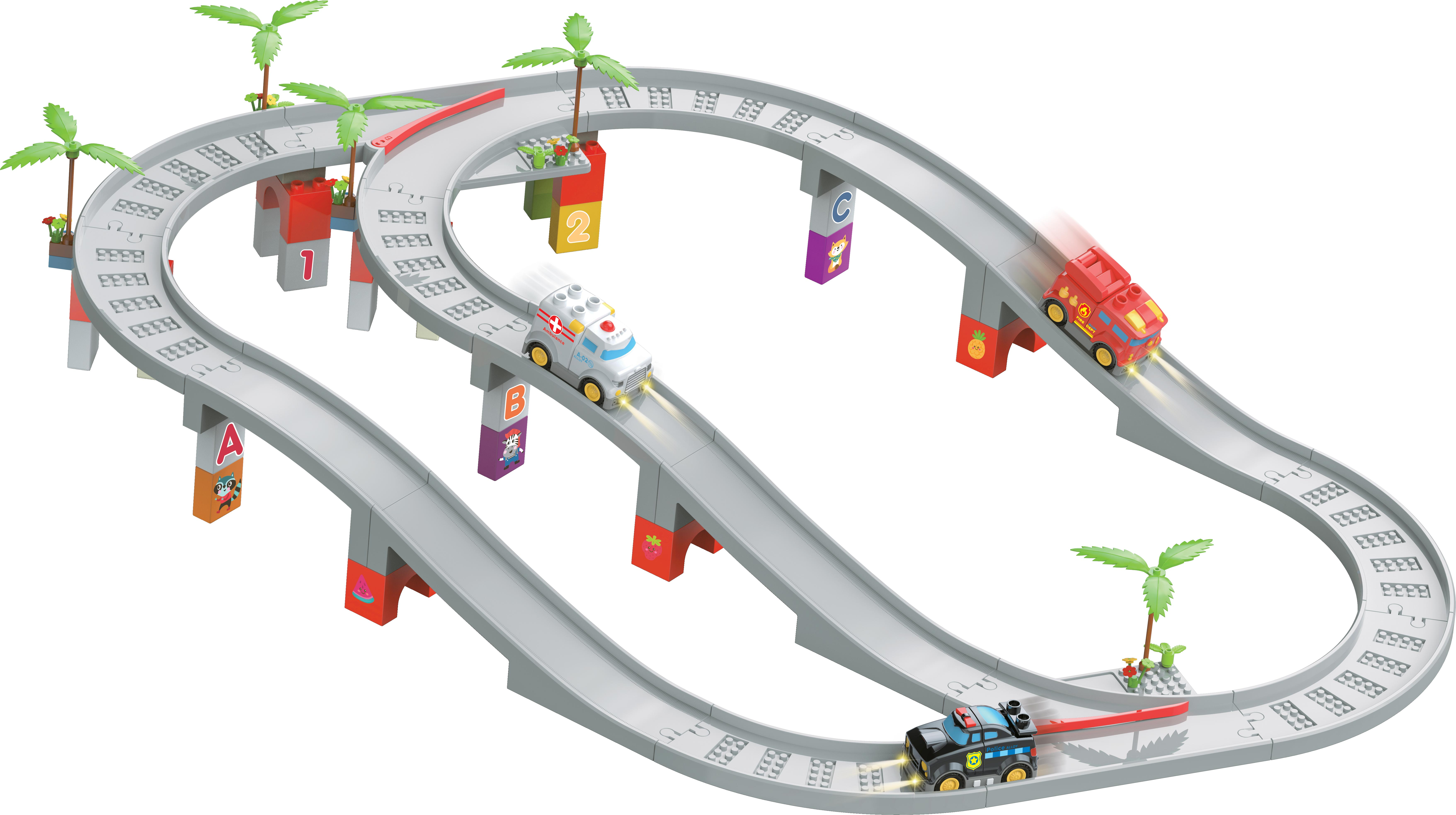 Ігровий набір ZIPP Toys Електричний автотрек "Міські служби порятунку", модель 3