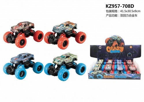 Іграшка №KZ957-708D "Crazy Racing" позашляховик динозавр (15.9 * 8.7 * 10) уп. 8шт.