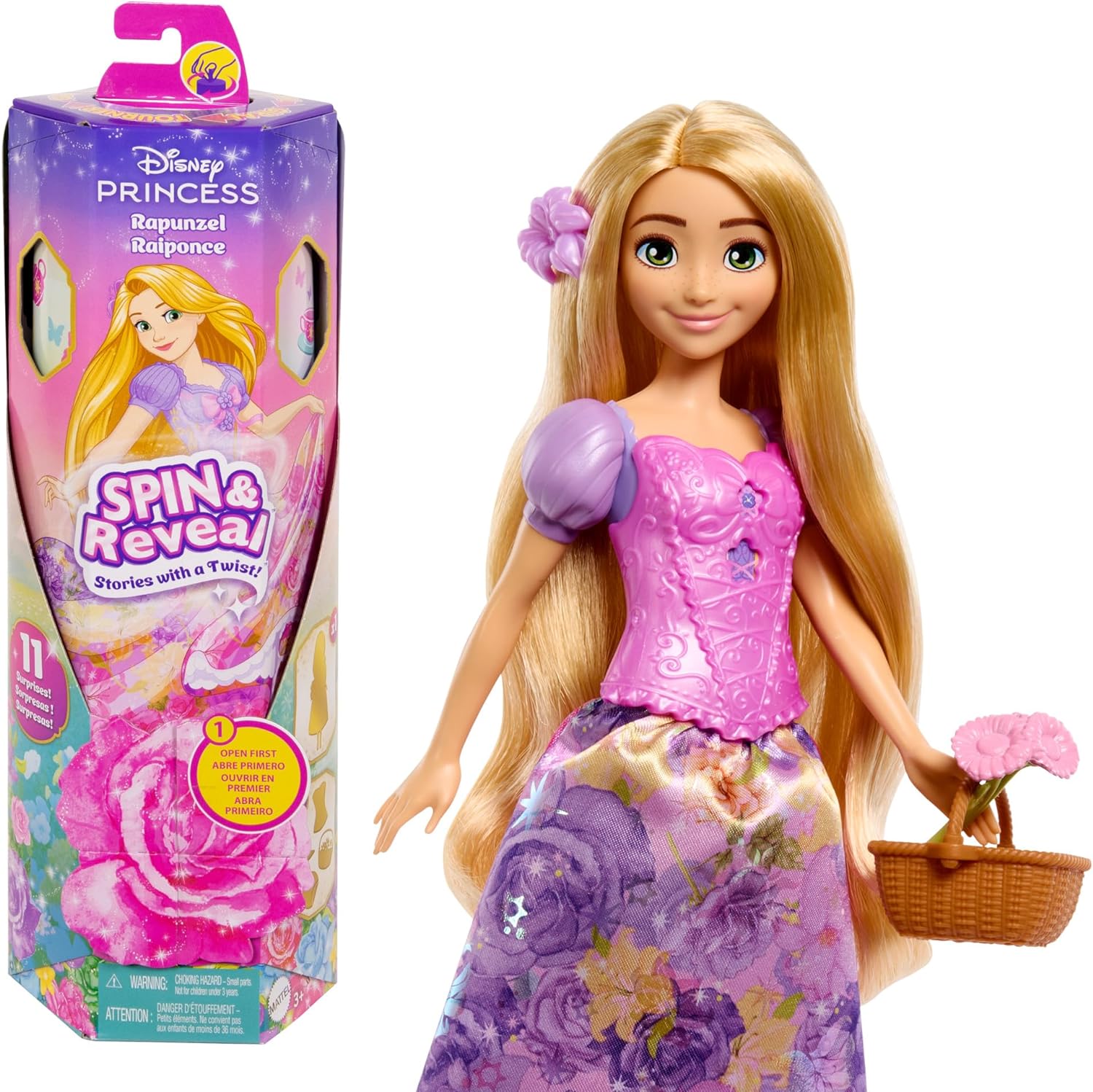 Набір-сюрприз з Рапунцель "Крути та прояви" Disney Princess