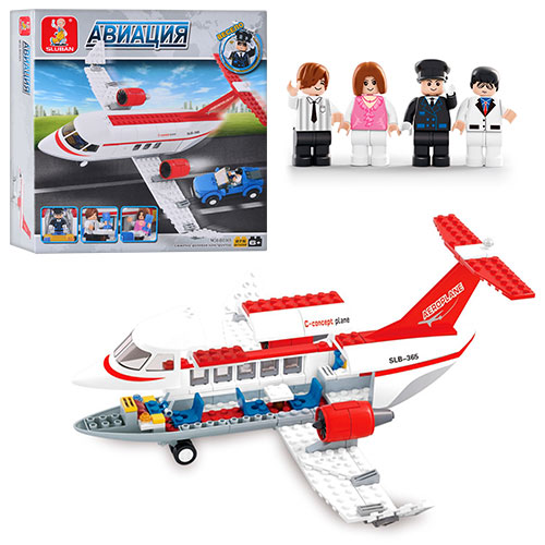 Конструктор SLUBAN M38-B0365 "Авіація": літак, фігурки, 275 дет.