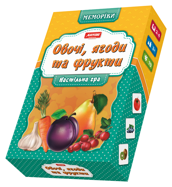 Гра настільна "Овочі, фрукти і ягоди" Ost