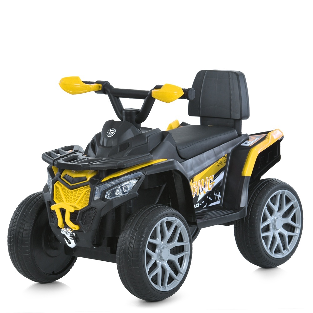 Квадроцикл M 6125EBLR-6 2,4Gрадіокер.,2в1(кат.-тол.),1*6V4,5AH,1*25W,MP3,USB,BT,EVA,муз.світло.жовт.