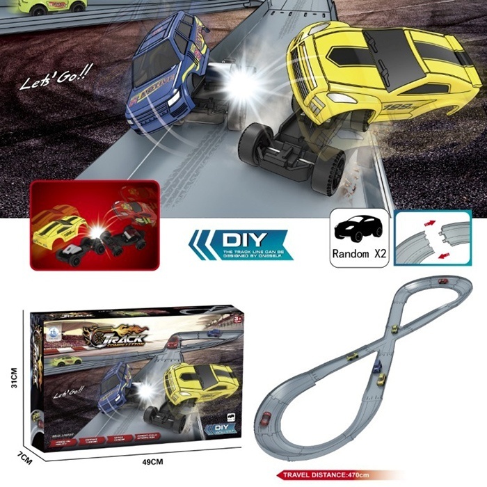 Трек 679-115C 190-63см, машина 2шт (інерція, 7,5см, знімний корпус), в кор., 49-31-7см