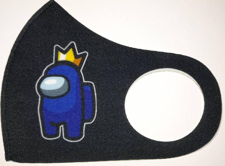Маска Pitta Print M Among Us Blue D. King Black																						