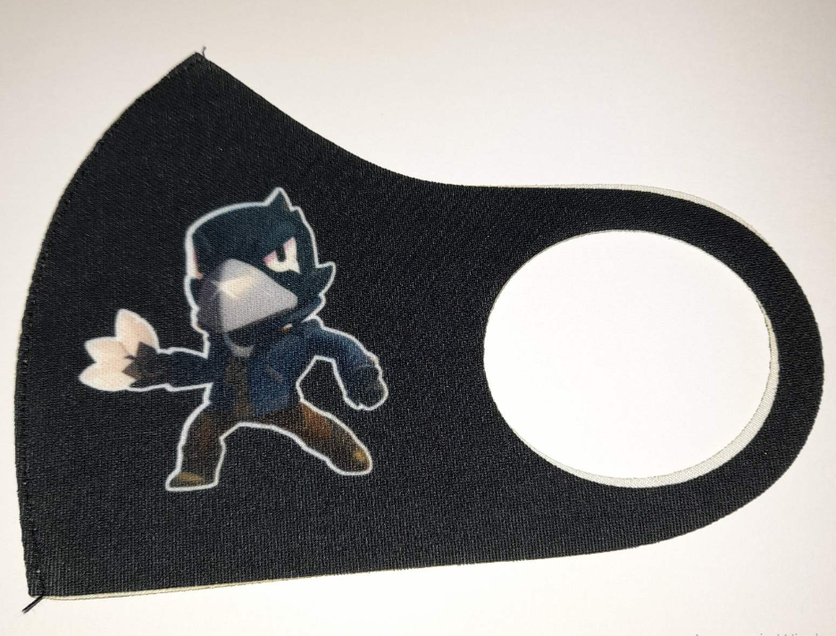 Маска Pitta Print S Brawl Stars Ворон Black																						