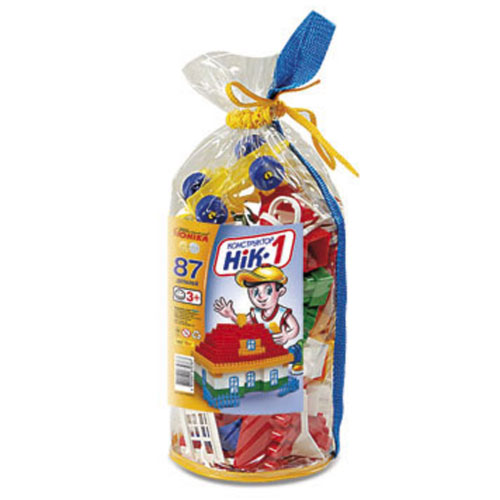 Конструктор дитячий "НІК-1" (87 дет.) шитий кульок