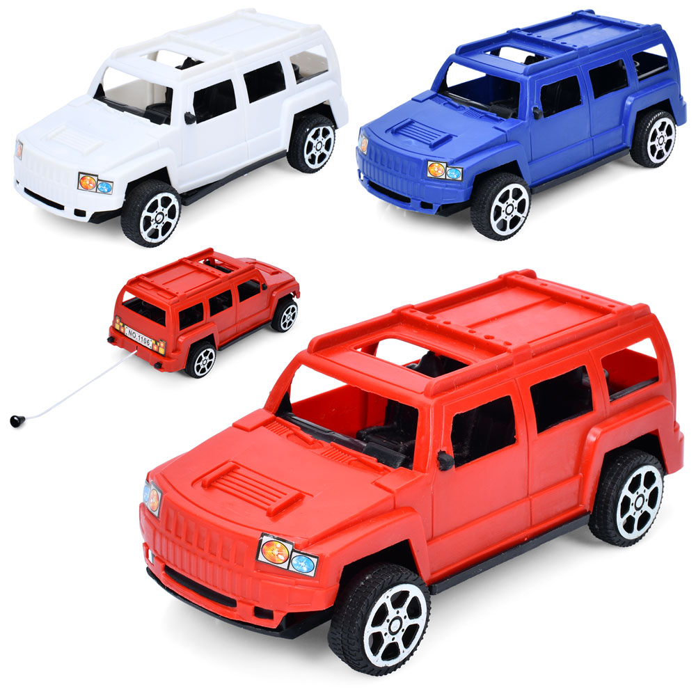 Джип 1106-1 заводний, 3 кольори, кул., 15-7-6 см.