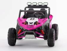 Джип M 6373EBLR-8(24V)2,4G р/к, 24V7AH, 2*150W,MP3,USB,BLUETOOTH,TF,EVA,шкіра,світло,рожевий