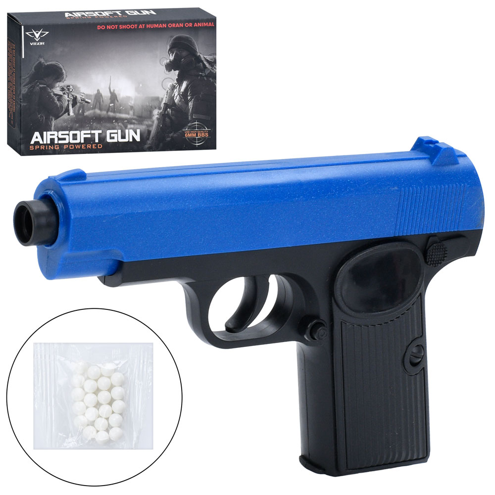 Пістолет V308 пластикові кулі, кор., 18-12,5-3,5 см.