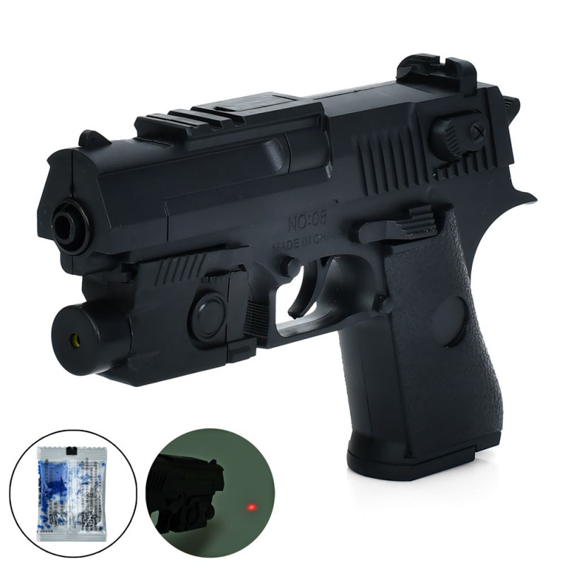Пістолет 08-1 водяні кулі, лазер, бат.(таб.), кул., 16-22-4 см.
