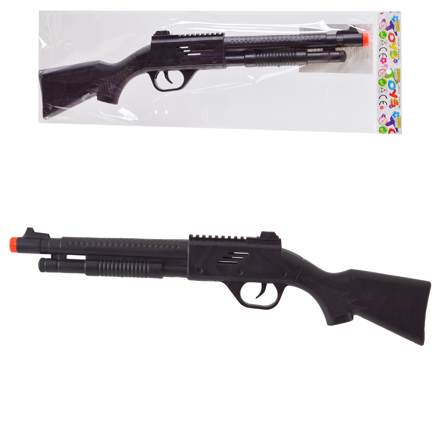 Автомат-трещітка арт. 663-35 (360шт/2) пакет Розмір іграшки: 40,5*7,5см. Розмір упаковки : 43,6*10см