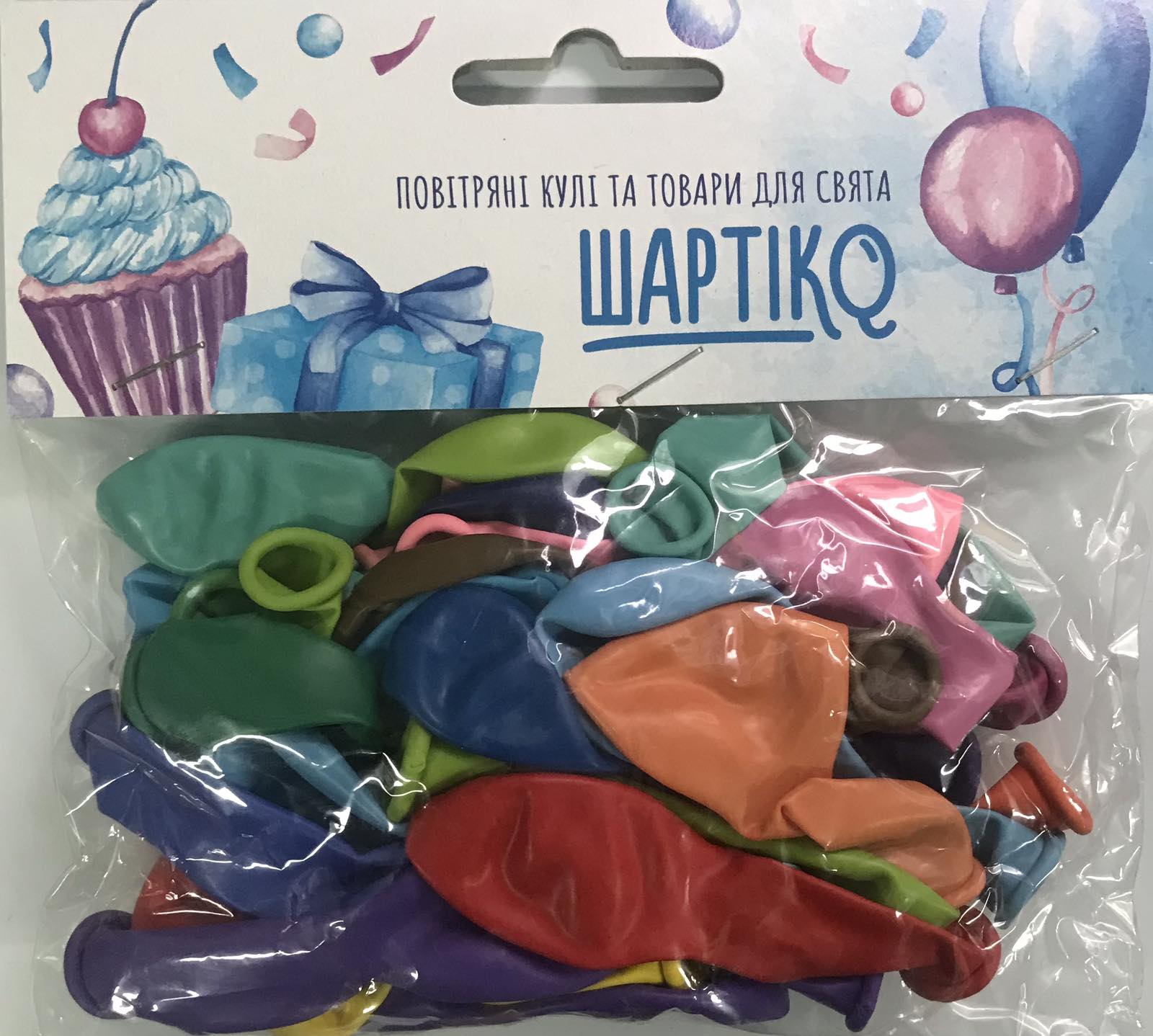 Кулька 5" пастель ас., 30 шт
