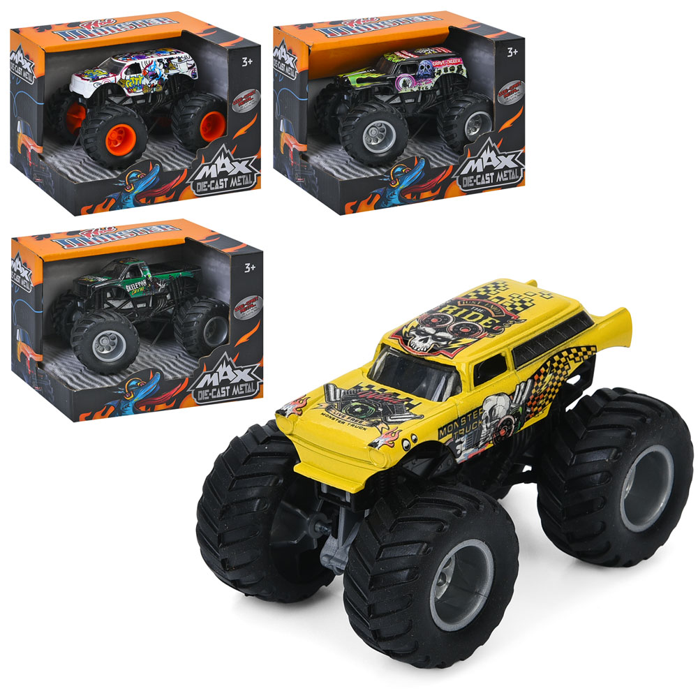 Джип H1024-1-2 мет., гумові колеса, 4 види, кор., 13-10-9 см.