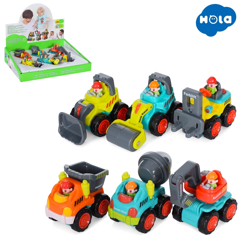 Будтехніка 3116C-HL рухомі дет., 6 шт. (6 видів) в диспл., 26-18-6,5см.