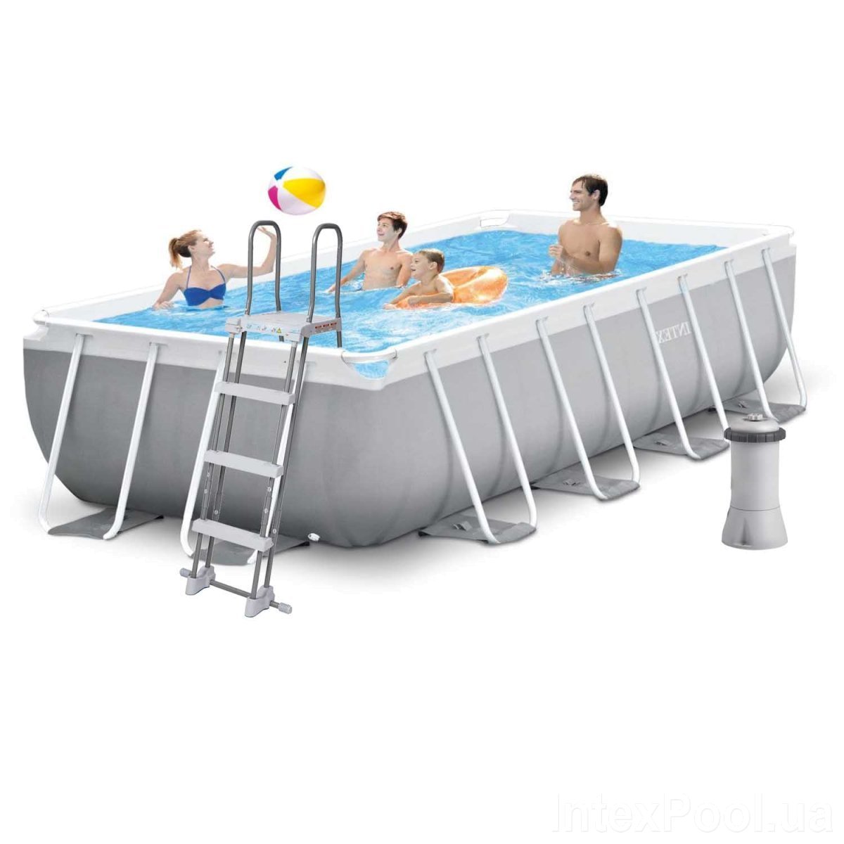 Басейн каркасний 26790 400-200-122 см., 8418 л., з 220V фільтр-насосом, сходи, кор.