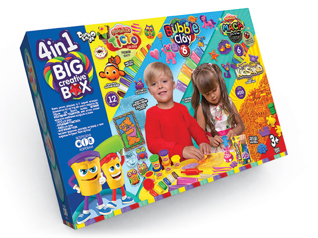 Набір креативної творчості "4в1 BIG CREATIVE BOX" укр 