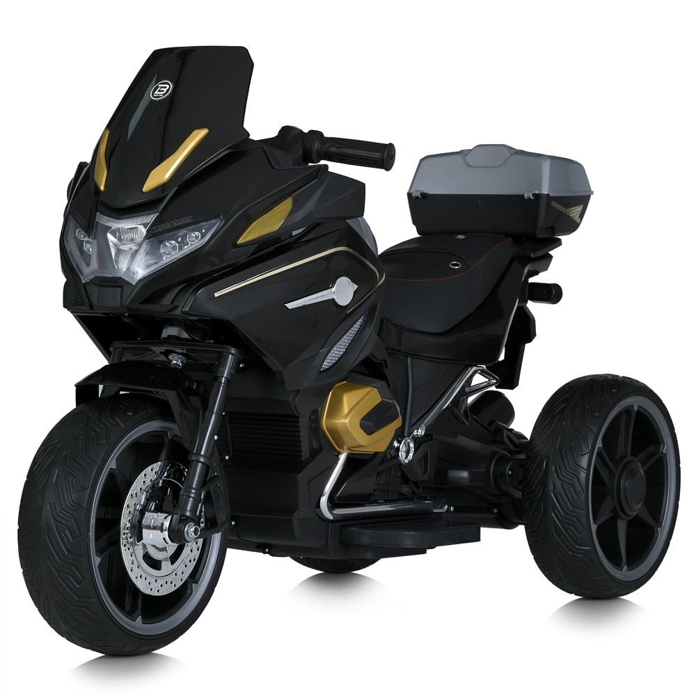 Мотоцикл M 5830EBLR-2 радіокер.2,4G,1акум.12V12,2мот.45W,USB,MP3,TF,ВТ,EVA,шкіра,муз.,світло,чорний