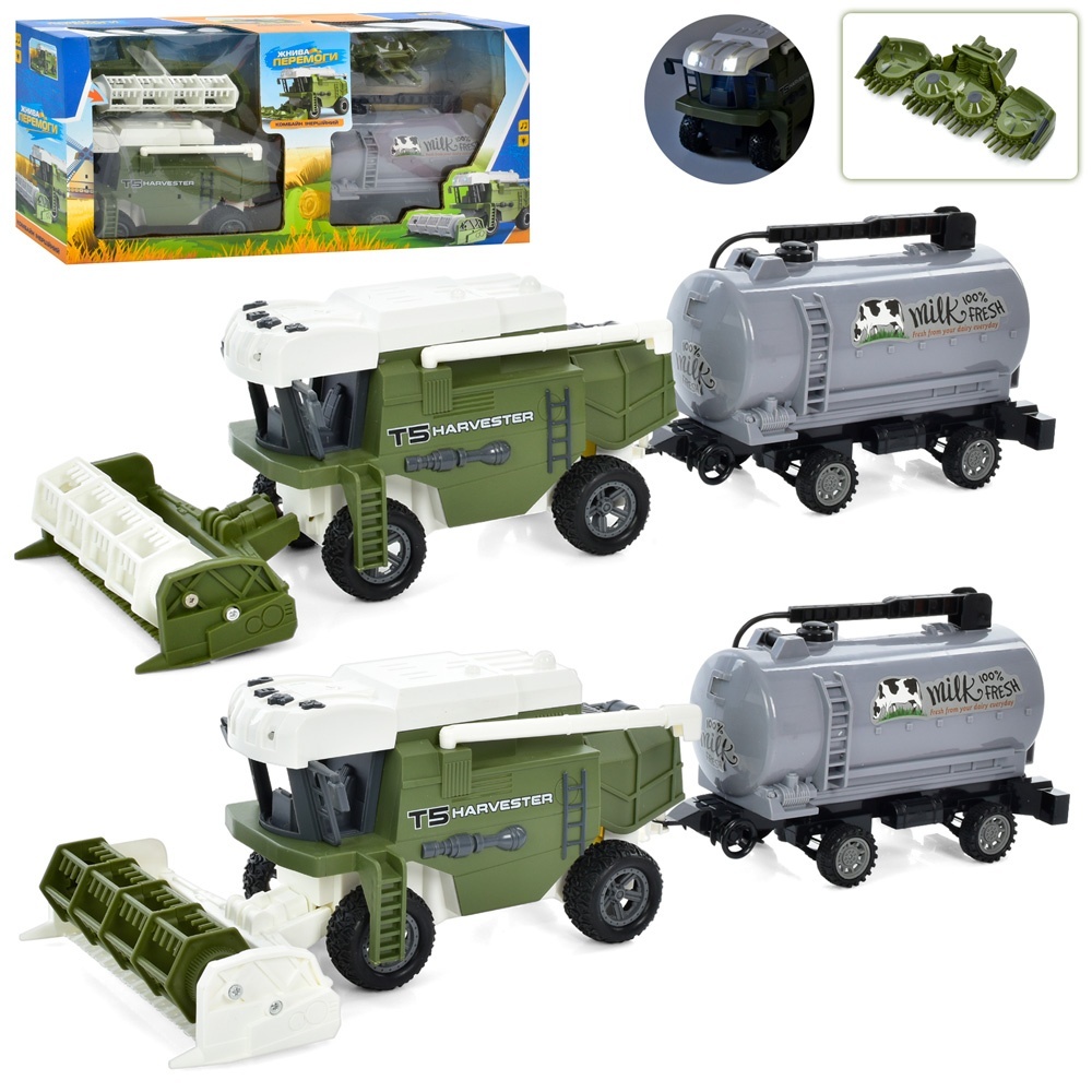 Комбайн M 4941 інерц., 2 кольори, муз., світло, бат. (табл.), кор., 51-24-12 см.