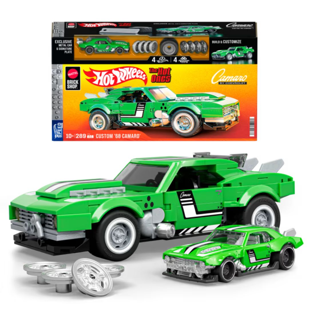 Колекційна машинка-конструктор "Camaro" серії "Speed" Mattel Brick Shop