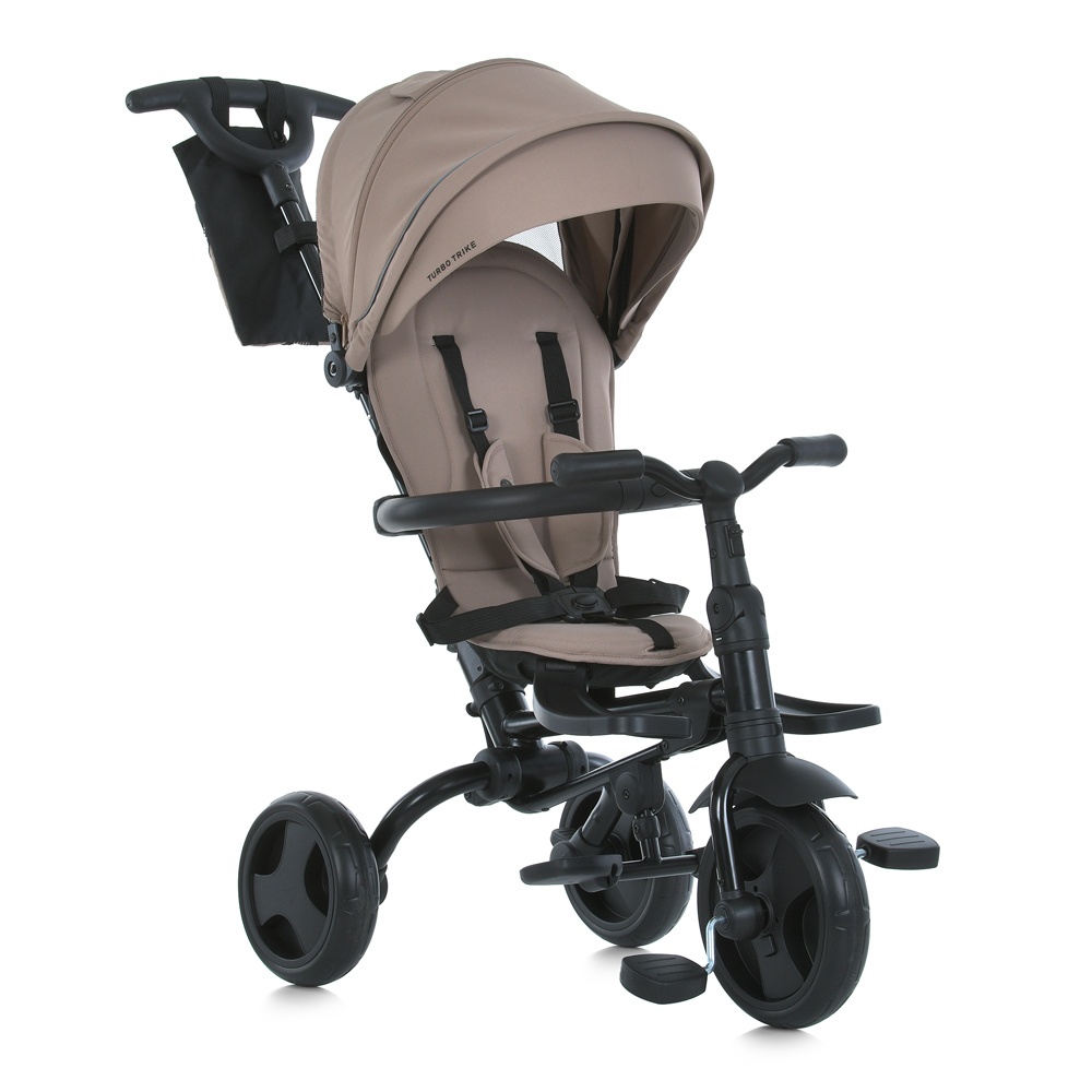 Велосипед MT 1055 Beige 3 кол.EVA (10/8) склад.,оберт.сид.,.гальма,склад.кермо,підшип.,сумка,бежевий