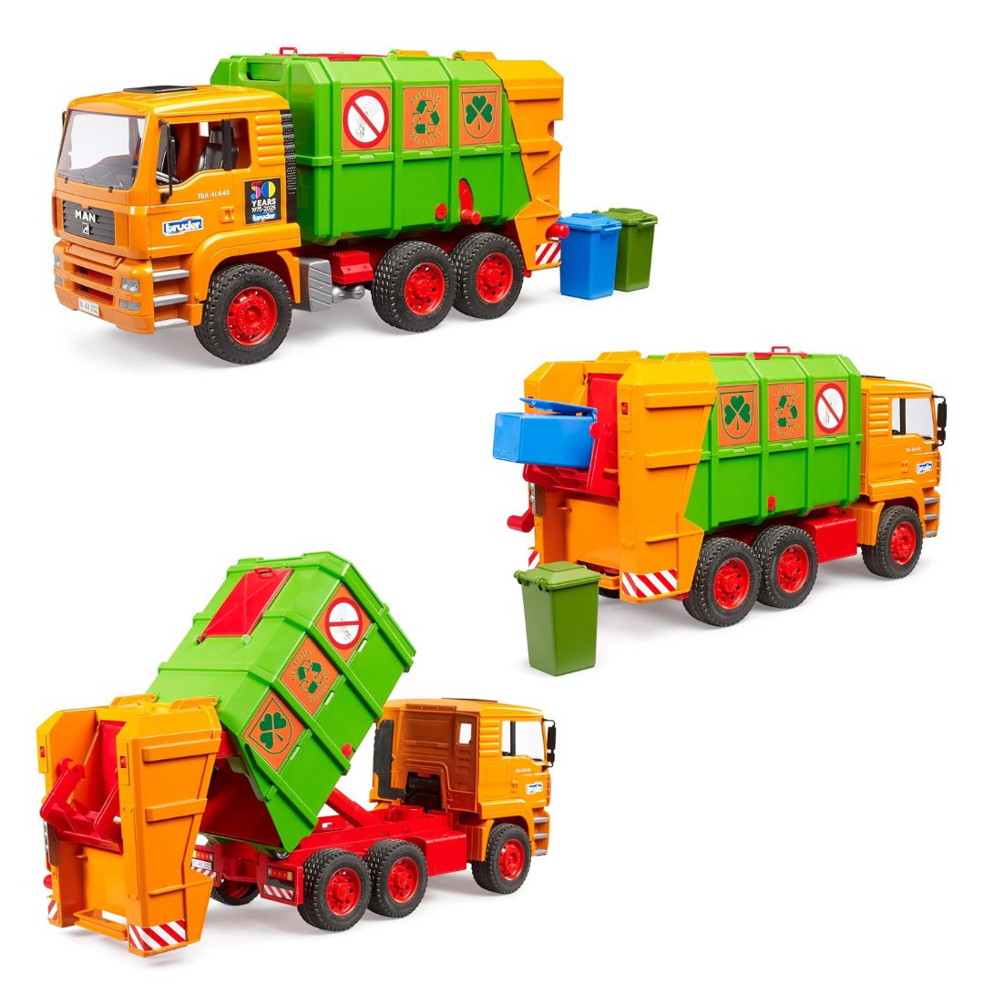 Набір іграшковий. Сміттєвоз MAN TGA лімітована серія "50 років Bruder"