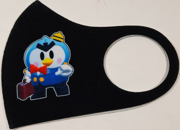 Маска Pitta Print S Brawl Stars Мистер Пи Black																						