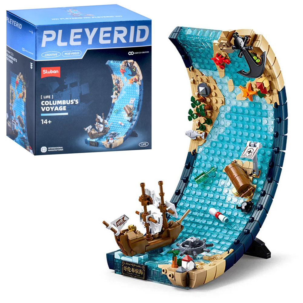 Конструктор SLUBAN M38-P8023 "Pleyerid": Подорож Колумба, 731 дет.