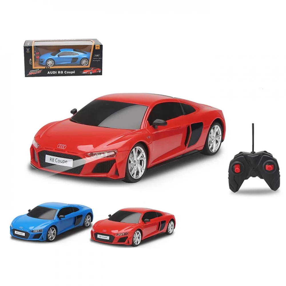 Машина 2405 радіокер.,1:24, гумові колеса, 2 кольори, світло, бат., кор., 25-10-12 см.