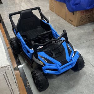 Джип M 6368EBLR-4(24V) 2,4G радіокер.,1*24V7AH, 4*200W, MP3,BLUETOOTH, EVA, муз., світло,шкіра,синій