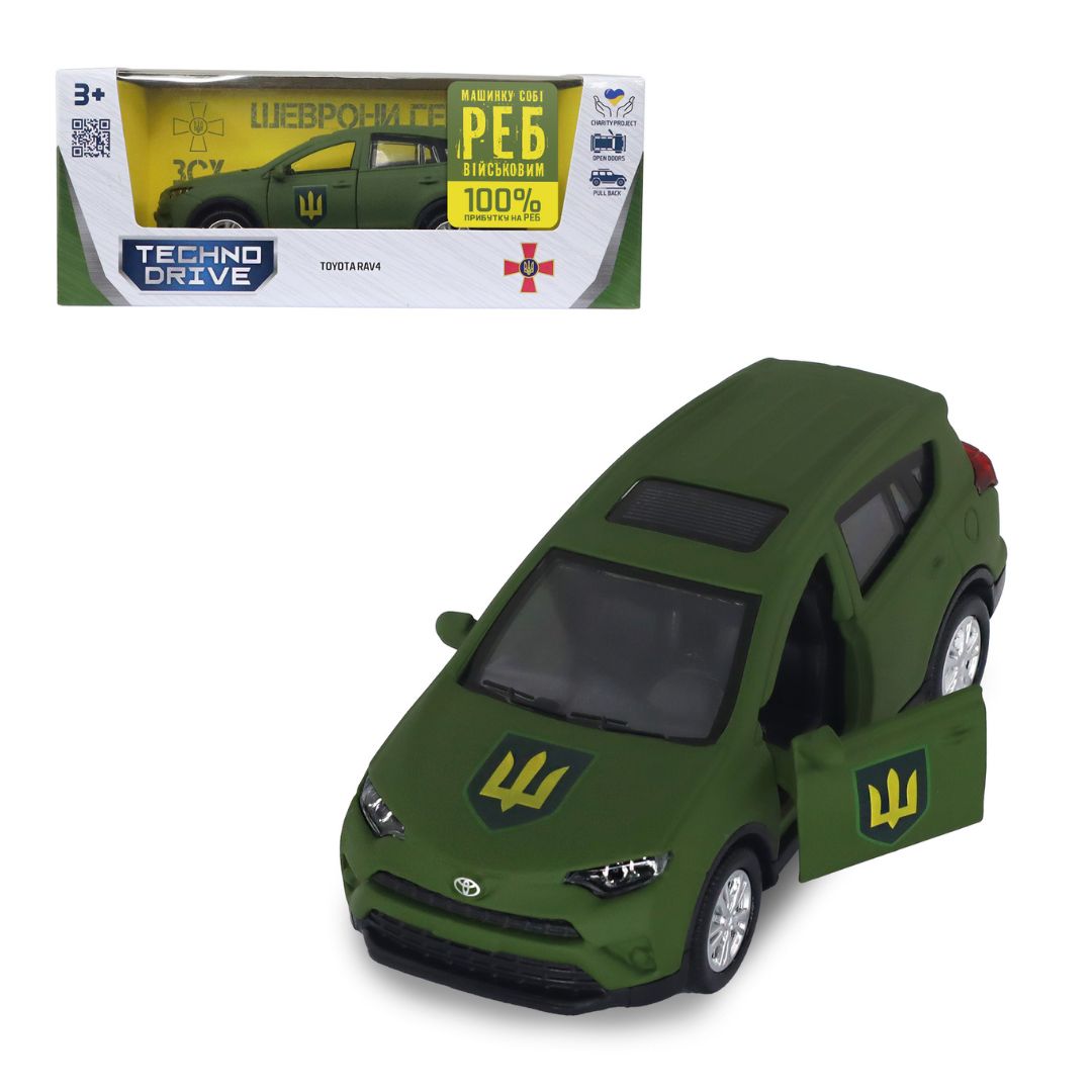 Автомодель серії "Шеврони Героїв" – TOYOTA RAV4 – "СУХОПУТНІ ВІЙСЬКА ЗСУ"
