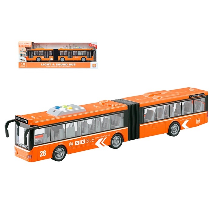 Автобус WY913B інерц., 1:16, гумові колеса, муз., світло, бат. (табл.), кор., 48-11-16,5 см.
