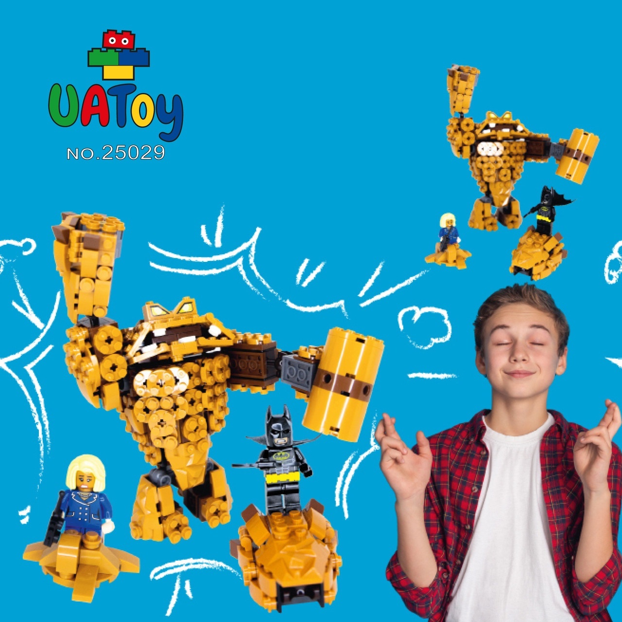 Конструктор JVToy " Атака глиняного титану" серія Пригоди, 469+ деталей 25029