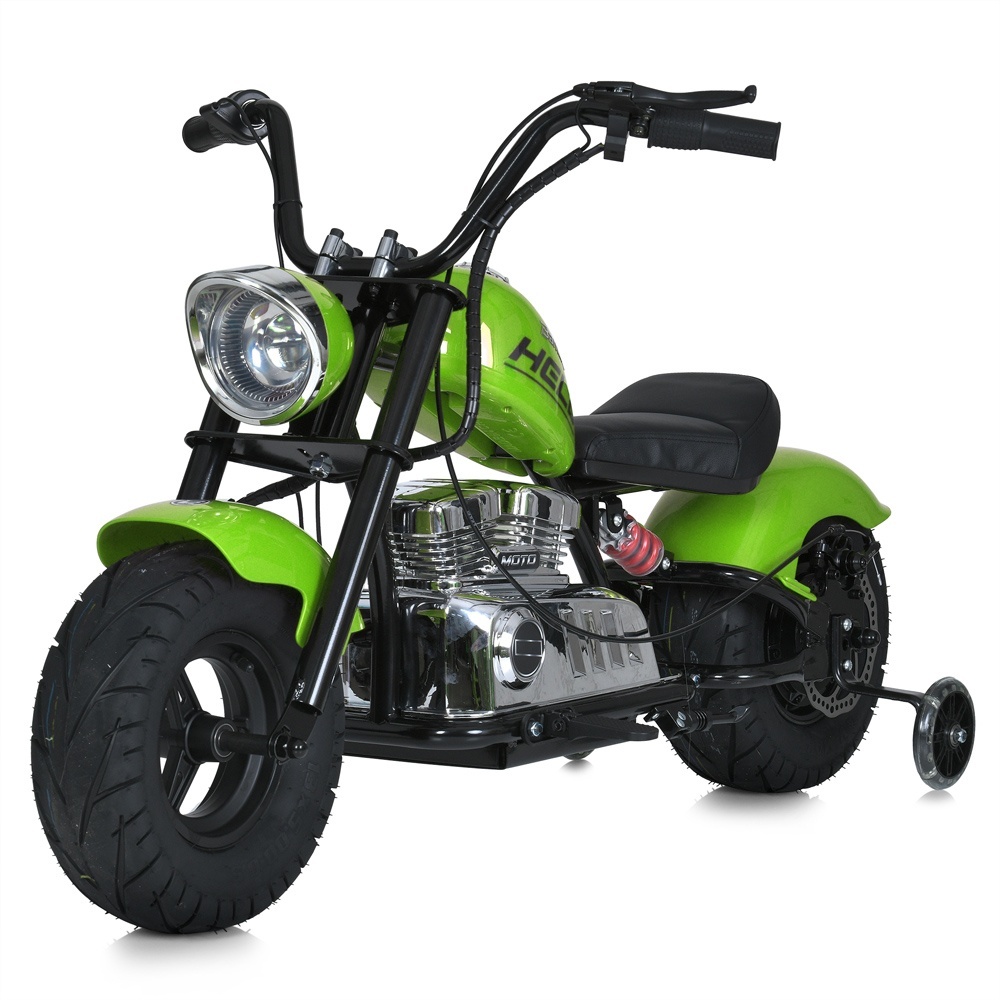 Мотоцикл M 6016AL-5(36V) 2*18V9AH, 1*350W, USB, BLUETOOTH, TF, шкіра, зелений.