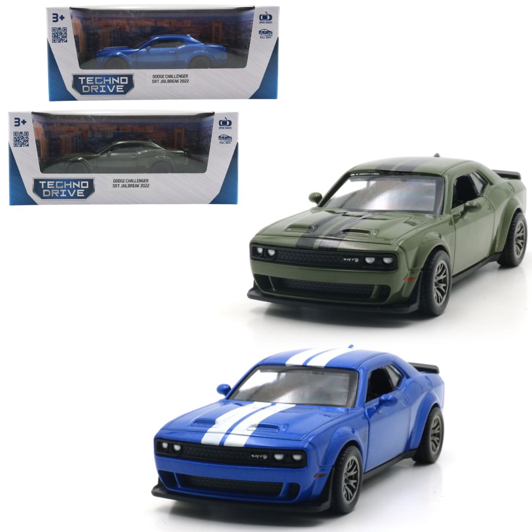 Автомодель - DODGE CHALLENGER SRT JAILBREAK 2022 (синій, зелений)