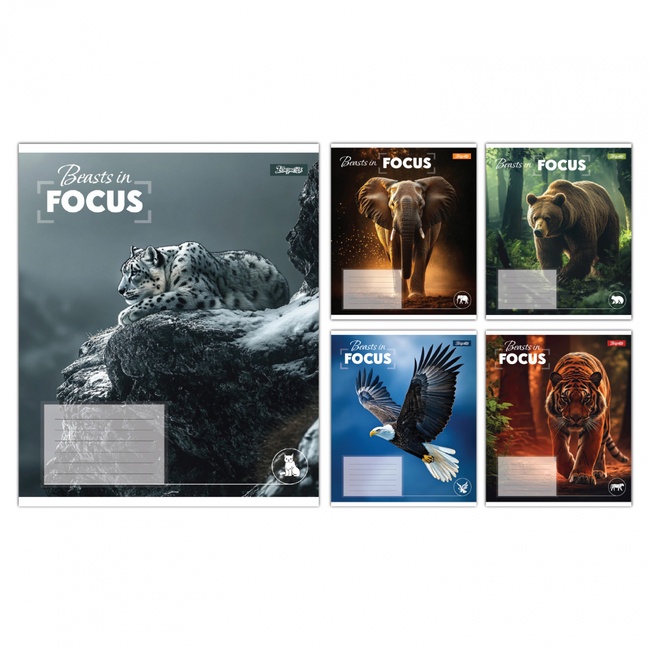 А5/48 кл. 1В Beasts in Focus, зошит учнівський загальний