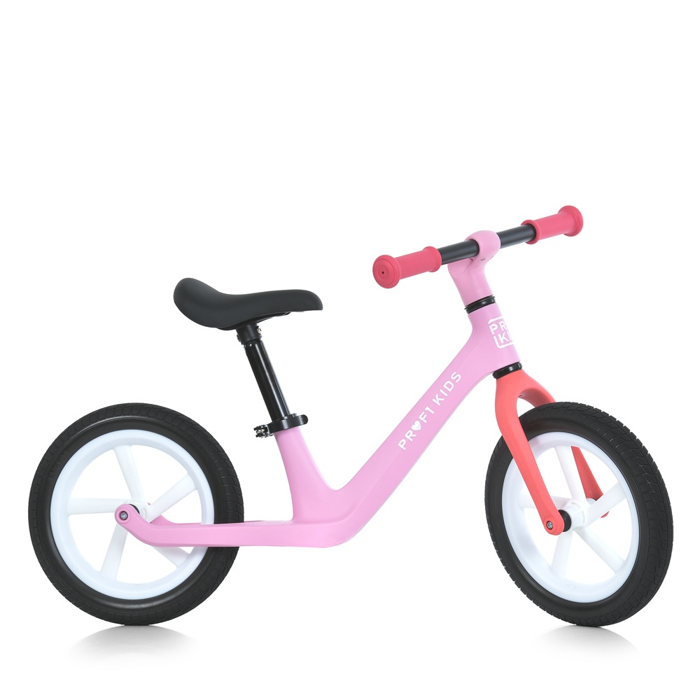Біговел дитячий PROFI KIDS 12 д. MBB 1042 PU PINK 2 кол. PU, нейлон. рама, рожевий.