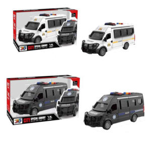 Машина 215C-1D-2D  інерція, поліція,1:16,звук,гумові колеса,2 види,бат(табл), кор. 31,5-18-11см