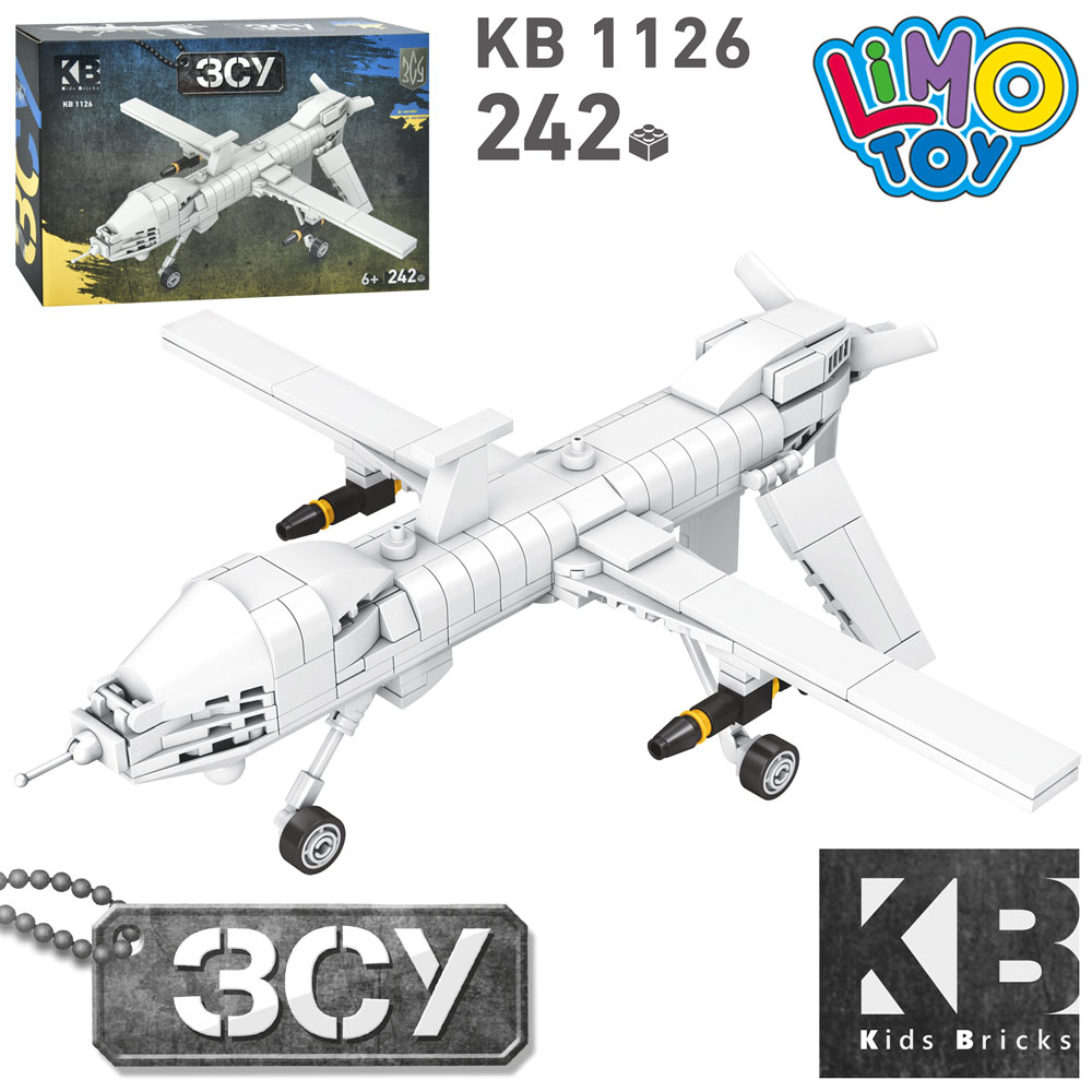 Конструктор KB 1126 військовий, безпілотник,242 дет.,кор., 25-16-5 см.
