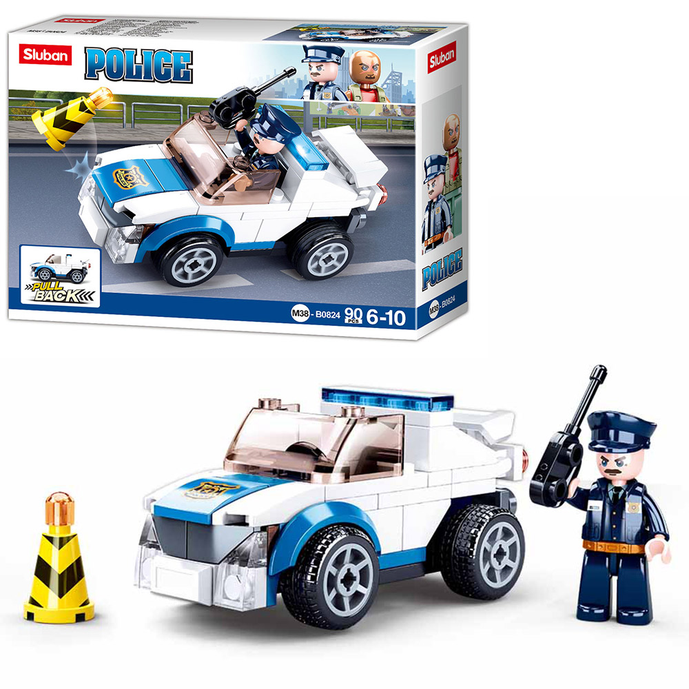 Конструктор SLUBAN M38-B0824 "Police": Поліцейський джип, 90 дет.