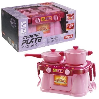 Набір “Cooking Plate with Dishes” (7pcs) рожева (коробка)