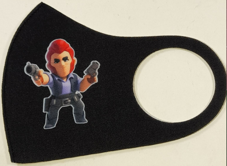 Маска Pitta Print S Brawl Stars Кольт Black																						