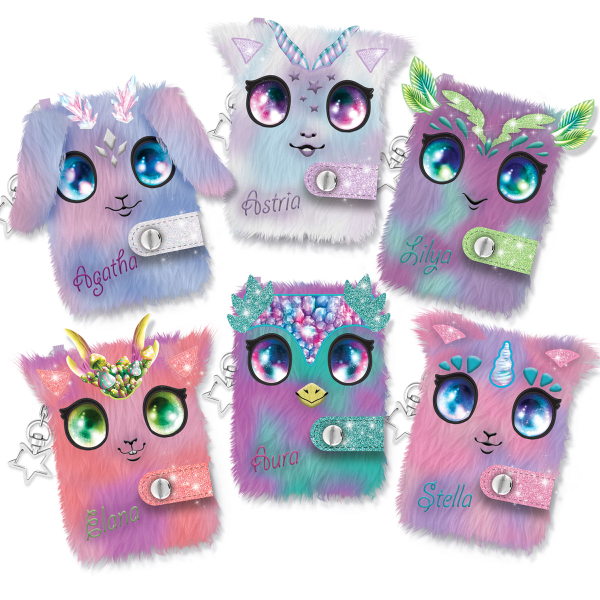 Пухнастий мініщоденник NEBULOUS STARS – ЗОРЯНІ ДРУЗІ (в ас.)