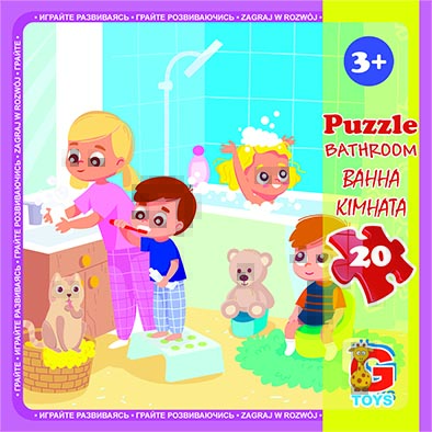 LX12 Пазли ТМ "G-Toys" із серії "Дитячий майданчик", 20 ел.