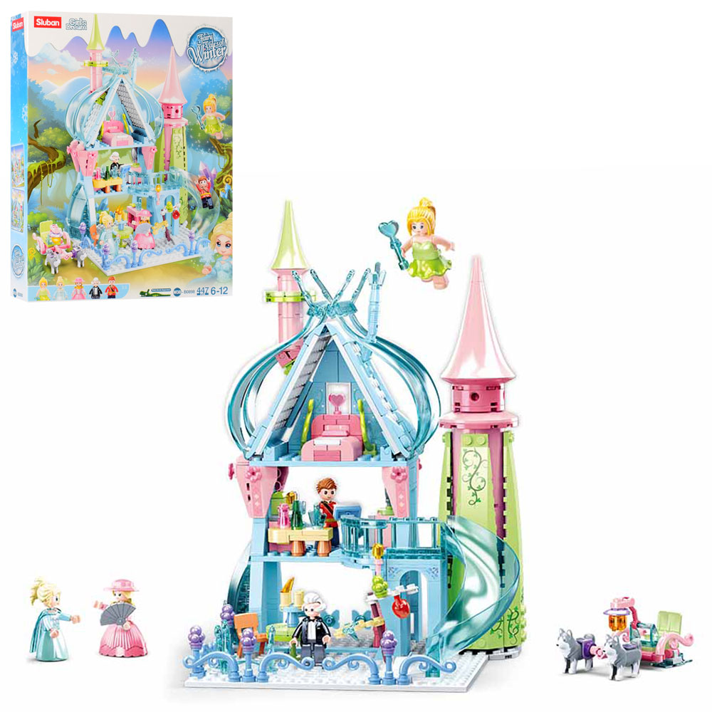 Конструктор SLUBAN M38-B0898 "Girls Dream": Зимові казки Бал в палаці, 447 дет.