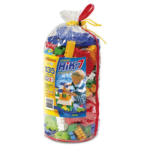 Конструктор дитячий "НІК-7" (135 дет.) шитий кульок