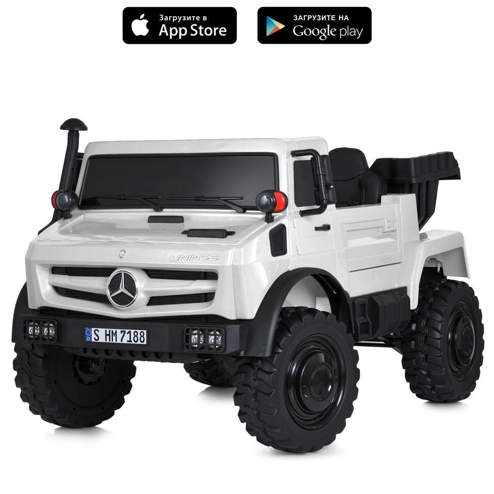 Джип M 5837EBLR-1(36V) радіокер.2,4G, 1мот.350W,3 акум.12V9AH,BLUETOOTH,USB,TF,EVA,муз.,світло,білий