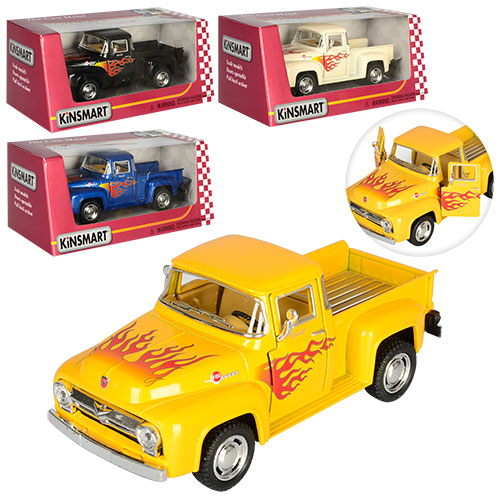 Машинка KT 5385 WF мет., інерц., гумові колеса, відчин. двері, 4 кольори, кор., 16-7-8 см.
