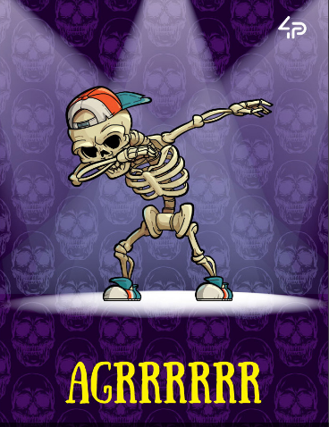 Блокнот TM 4Profi "Skeleton" dance, A5																			