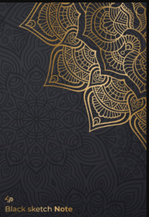 Блокнот TM 4Profi "Black sketch note" hindi, A5 904822	